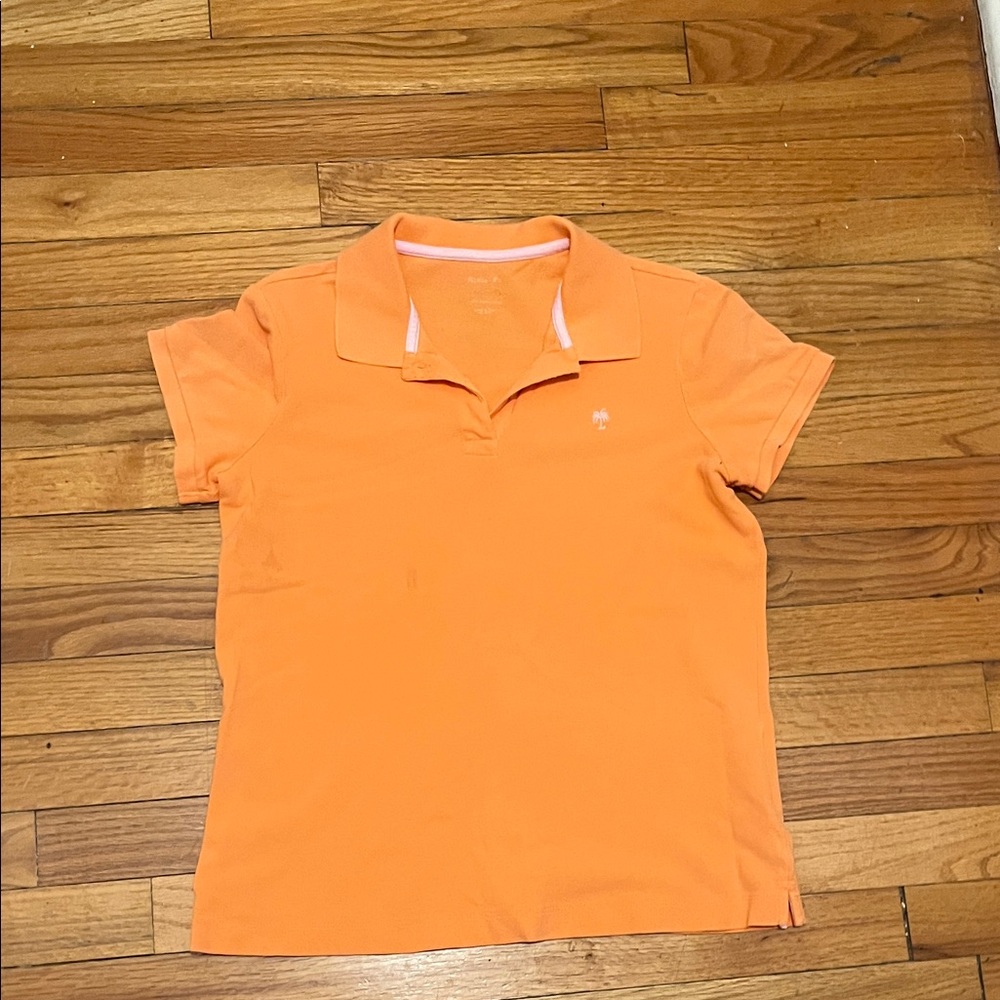 Lully Pulitzer Orange Polo Shirt